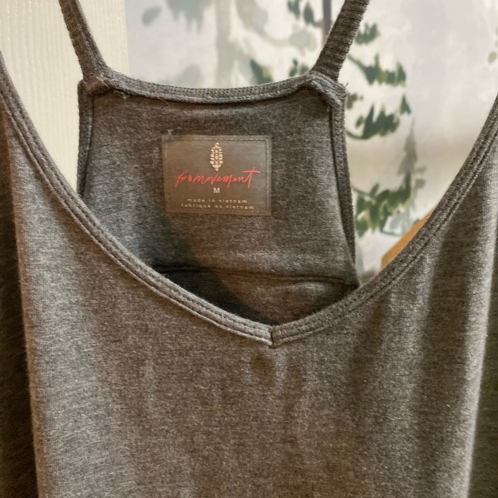 Free people, hot shot onesie in charcoal heather gray